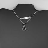 Sterling Silver Celtic Triskele Necklace, Silver Chain, Triskelion Necklaces, Celtics