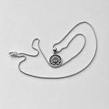 Sterling Silver Small Blooming Lotus Necklace, Spirit Flowers, Silver Chain, Yoga Necklaces