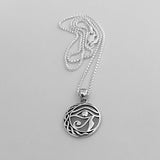 Sterling Silver Eye of Horus Necklace, Evil Eye Necklace, Silver Necklaces, Eye of Ra Necklace
