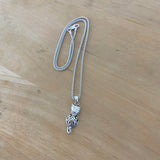 Sterling Silver Filigree Cat Necklace, Silver Chain, Kitty Necklaces, Animal Chains, Kitten