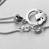 Sterling Silver Small Claddagh Necklace, Silver Chain, Heart Necklaces, Crown, Hands