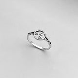 Sterling Silver Triskelion Celtic Ring, Silver Rings, Triskele Jewelry, Spiral Ring