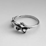 Sterling Silver Lizard Ring, Silver Rings, Reptile Ring, Animal, Snakes, Gecko