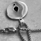 Sterling Silver Lotus Necklace, Silver Chain, Flower Necklaces, Yoga Chains