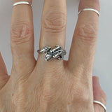 Sterling Silver Dragon Ring, Silver Ring, Boho Ring, Spirit Animal Ring