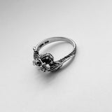 Sterling Silver Dragon Ring, Silver Ring, Boho Ring, Spirit Animal Ring