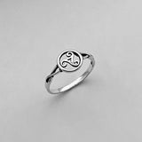 Sterling Silver Triskelion Celtic Ring, Silver Rings, Triskele Jewelry, Spiral Ring
