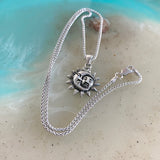 Sterling Silver Moon and Sun Necklace, Moon Necklace, Sunshine Necklace, Necklaces