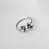 Sterling Silver Flying Sparrows Ring, Bird Ring, Spirit Bird Ring, Silver Ring, Religious Ring
