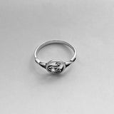 Sterling Silver Triskelion Celtic Ring, Silver Rings, Triskele Jewelry, Spiral Ring