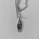 Sterling Silver Small Owl Necklace, Silver Chain, Bird Necklaces, Religious Chains