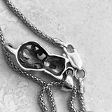 Sterling Silver Filigree Cat Necklace, Silver Chain, Kitty Necklaces, Animal Chains, Kitten