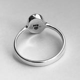 Sterling Silver Small Oval Yin and Yang Ring, Yoga Ring, Boho Ring, Silver Ring