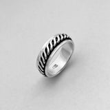 Sterling Silver Celtic Design Spinner Ring, Silver Ring, Spinner Ring, Boho Ring