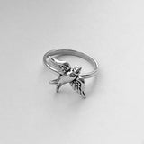 Sterling Silver Sparrow Ring, Bird Ring, Spirit Bird Ring, Silver Ring, Religious Ring