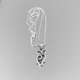 Sterling Silver Cut Out Owl Necklace, Silver Chain, Bird Necklaces, Spirit Birds