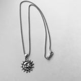 Sterling Silver Moon and Sun Necklace, Moon Necklace, Sunshine Necklace, Necklaces