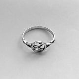 Sterling Silver Triskelion Celtic Ring, Silver Rings, Triskele Jewelry, Spiral Ring