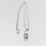Sterling Silver Filigree Cat Necklace, Silver Chain, Kitty Necklaces, Animal Chains, Kitten