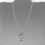Sterling Silver Lotus Necklace, Silver Chain, Flower Necklaces, Spirit Flowers, Yoga Chains