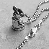 Sterling Silver Small Buddha Necklace, Silver Chain, Religious Necklaces, Yoga Chains