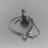 Sterling Silver Buddha Necklace, Silver Chain, Yoga Necklaces, Religious Chains