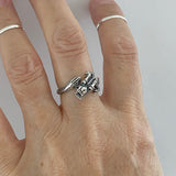 Sterling Silver Dragon Ring, Silver Ring, Boho Ring, Spirit Animal Ring