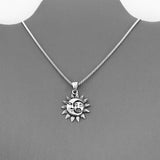 Sterling Silver Moon and Sun Necklace, Moon Necklace, Sunshine Necklace, Necklaces