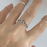 Sterling Silver Triskelion Celtic Ring, Silver Rings, Triskele Jewelry, Spiral Ring