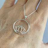 Sterling Silver Lotus Necklace, Silver Chain, Flower Necklaces, Spirit Flowers, Yoga Chains