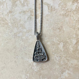 Sterling Silver Buddha Necklace, Silver Necklace, Boho Necklace, Yoga Necklace, Religious Ring