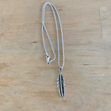 Sterling Silver Feather Necklace, Silver Chain, Angels Wing Necklaces, Bird Chains