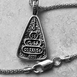 Sterling Silver Buddha Necklace, Silver Necklace, Boho Necklace, Yoga Necklace, Religious Ring