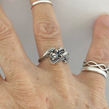 Sterling Silver Dragon Ring, Silver Ring, Boho Ring, Spirit Animal Ring