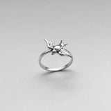 Sterling Silver Sparrow Ring, Bird Ring, Spirit Bird Ring, Silver Ring, Religious Ring