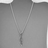 Sterling Silver Feather Necklace, Silver Chain, Angels Wing Necklaces, Bird Chains