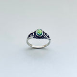 Sterling Silver Abalone Ring with Swirl, Silver Rings, Seashell Jewelry, Ocean Shells