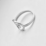 Sterling Silver Statement Spiral Ring | Boho Swirl Scroll Jewelry