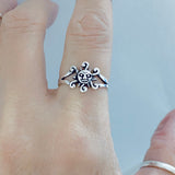 Sterling Silver Dainty Sunburst Ring, Sun Rings, Sunshine Jewelry