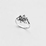 Sterling Silver Dainty Sunburst Ring, Sun Rings, Sunshine Jewelry