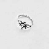 Sterling Silver Dainty Sunburst Ring, Sun Rings, Sunshine Jewelry