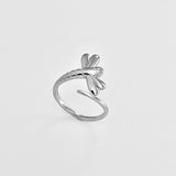Sterling Silver Wraparound Dragonfly Ring, Bug Rings, Insect Ring, Spirit Bugs