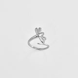Sterling Silver Wraparound Dragonfly Ring, Bug Rings, Insect Ring, Spirit Bugs