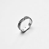 925 Sterling Silver Unisex Eternity Feather Band Ring | Boho Angel Wing Spirit Rings