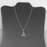 Sterling Silver Celtic Necklace, Silver Chain, Trinity Knot Jewelry