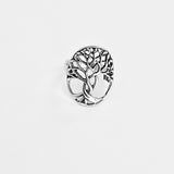 925 Sterling Silver Large Tree Of Life Ring | Boho Fortune Statement Silver Rings