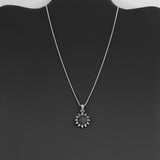 Sterling Silver Dainty Small Sunflower Necklace, Flower Chain, Sunshine Jewelry