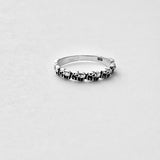 925 Sterling Silver Tiny Elephant Band Ring | Dainty Spirit Animal Silver Rings