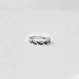 925 Sterling Silver Tiny Elephant Band Ring | Dainty Spirit Animal Silver Rings