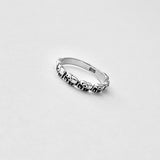 925 Sterling Silver Tiny Elephant Band Ring | Dainty Spirit Animal Silver Rings